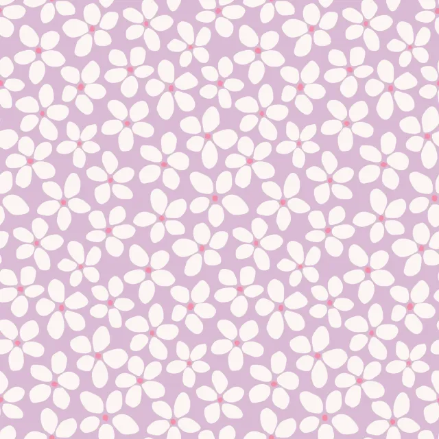 Bettwäsche Bloom Blumen Beige Lila