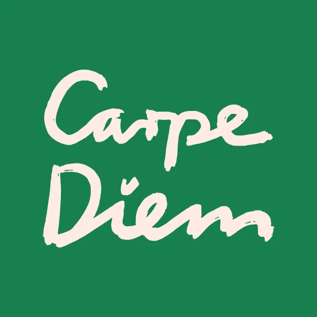Carpe Diem Grün Wendekissen
