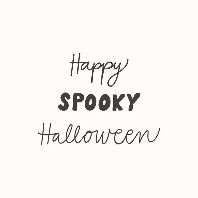 Tischdecke Happy Spooky Halloween beige