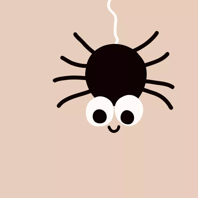 Tischdecke Spooky Spider hellbraun