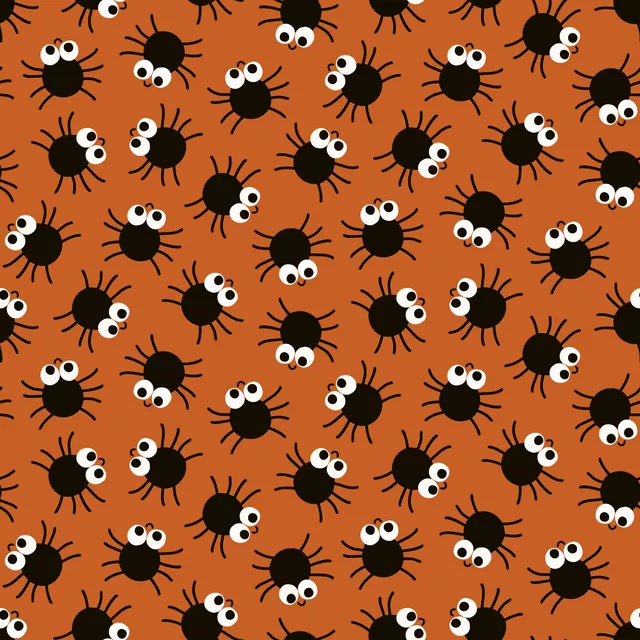 Sitzkissen Spooky Spiders rostbraun