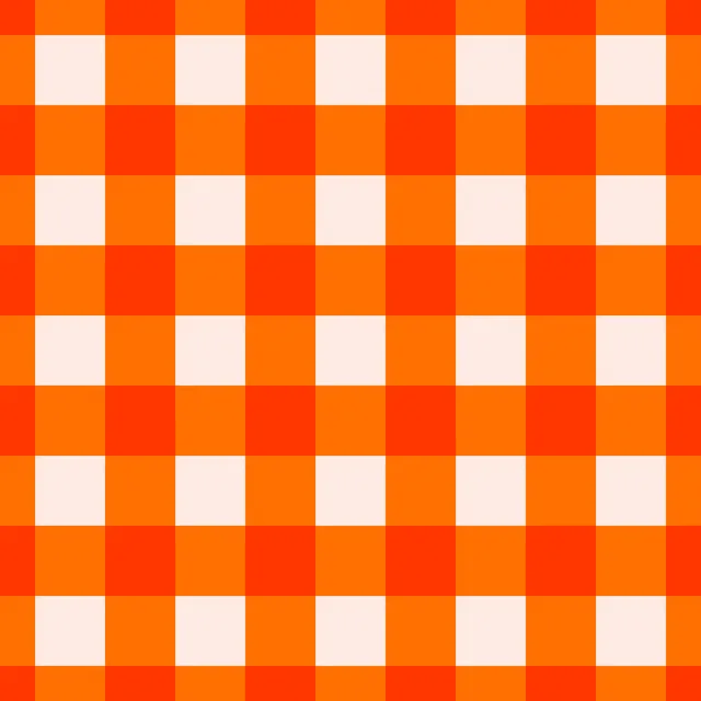 Plaid Orange Rosa