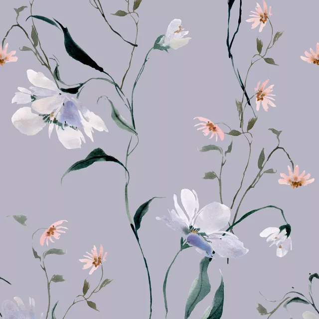 Winterflorals bleu