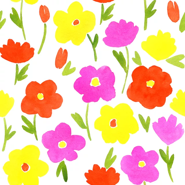 Bodenkissen Happy Confetti Flowers