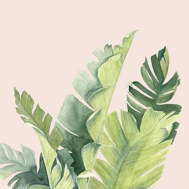 Kissen Tropical Vibes Bananenblaetter