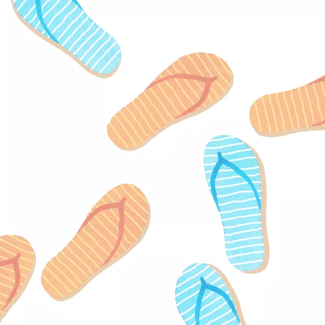 Kissen Summertime Flip Flops groß