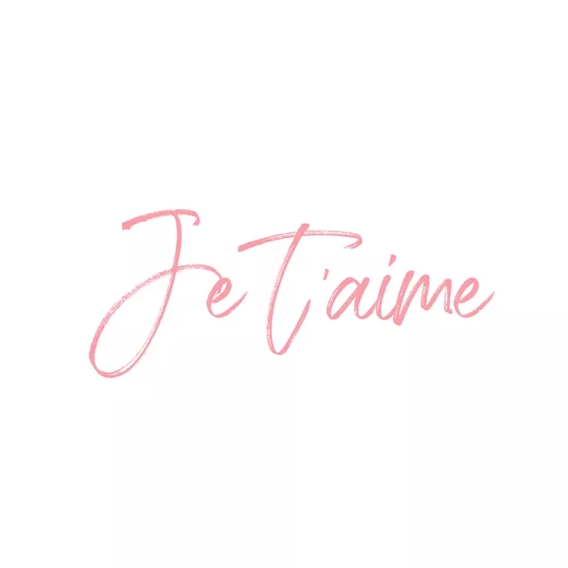 Kissen Je t'aime Rosa