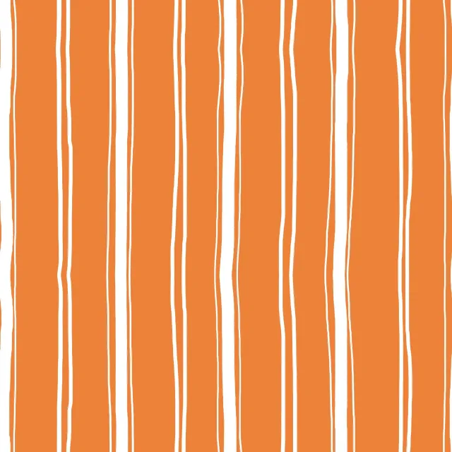 Bankauflage Streifen weiß-orange