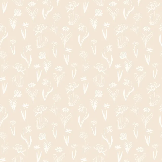 Dekovorhang Blumenwiese-Beige Kollektion