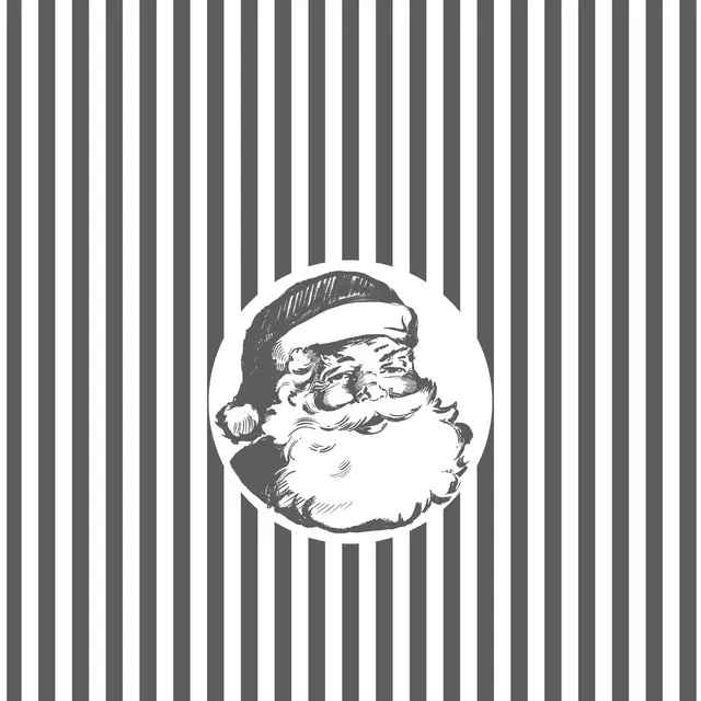 Bettwäsche Weihnachtsmann Streifen