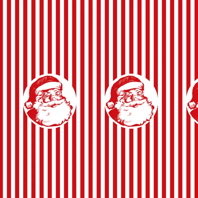 Weihnachtsmann Streifen Rot
