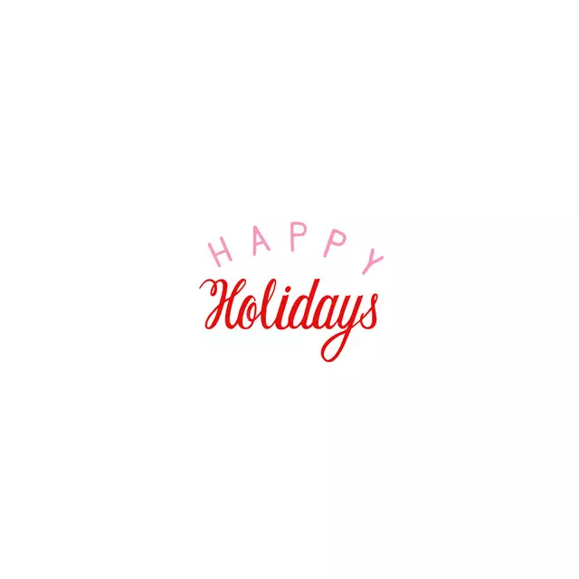 Tischset Happy Holidays