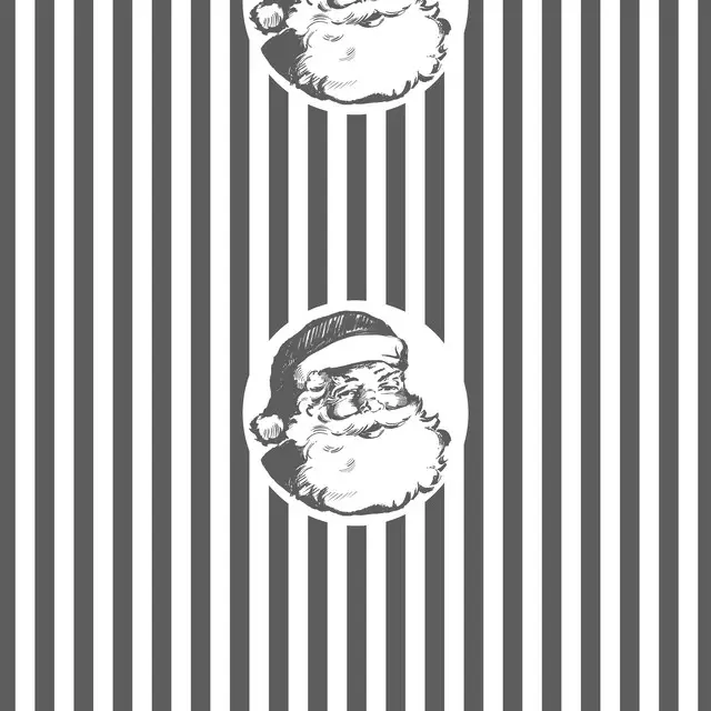 Tischläufer Weihnachtsmann Streifen