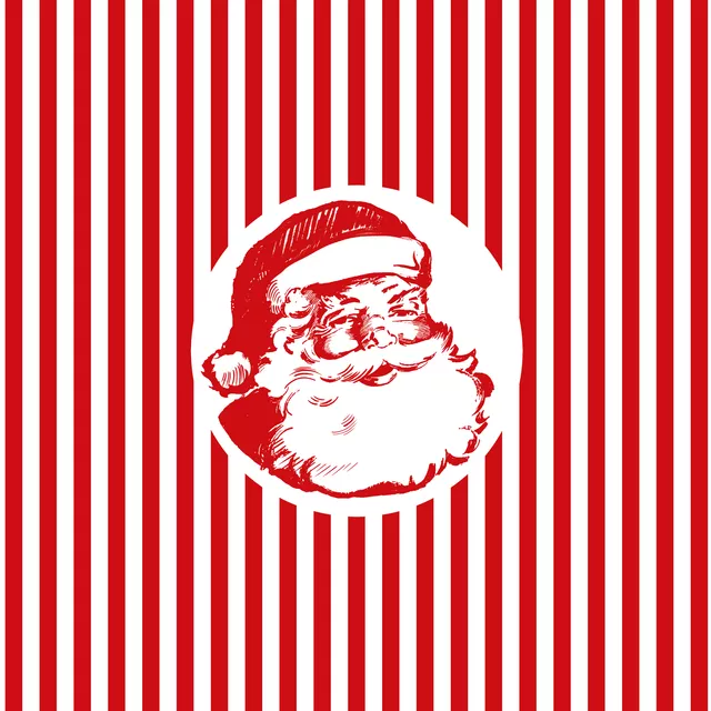 Weihnachtsmann Streifen Rot
