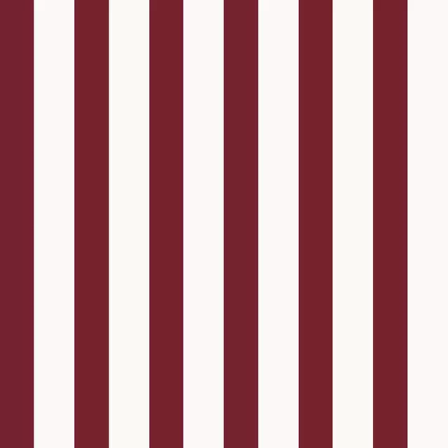 Tischläufer Streifen Rot Offwhite