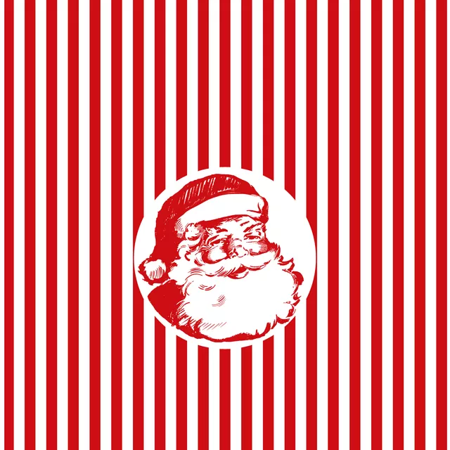 Weihnachtsmann Streifen Rot