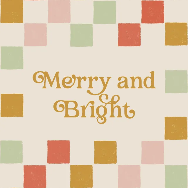 Kissen Colorful Merry & Bright