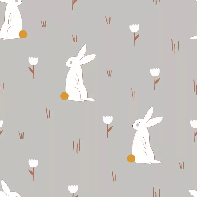 Tischdecke Weißer Hase