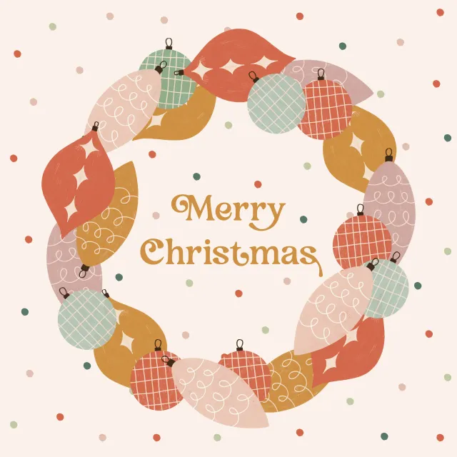 Kissen Merry Christmas Weihnachtskranz