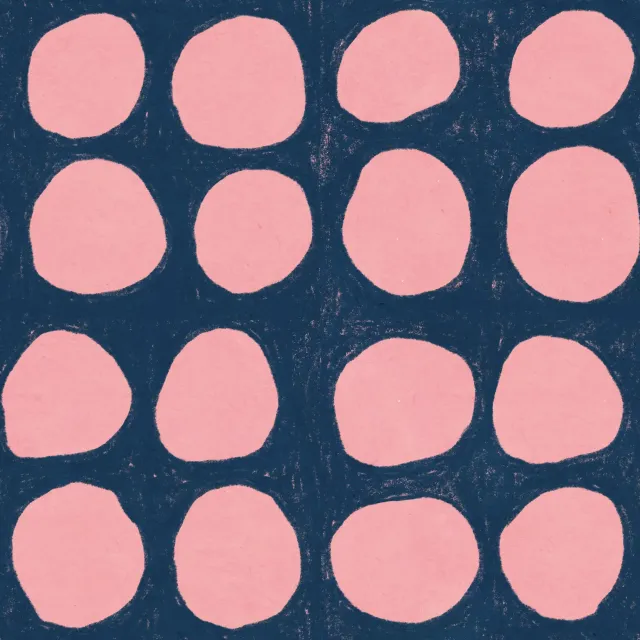 Bankauflage Happy Dots Rosa