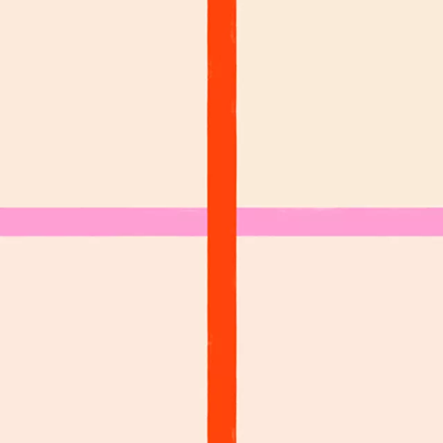 Tischdecke Grid Rot & Pink