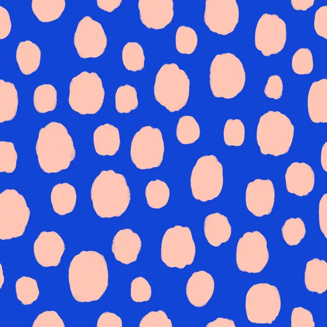 Kreidepunkte blau rosa