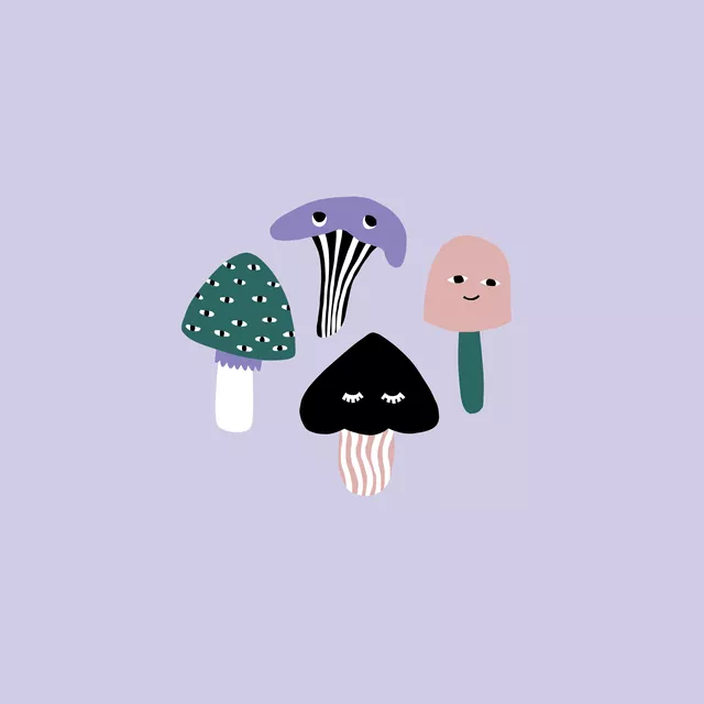 Tischset Magic Mushroom Friends