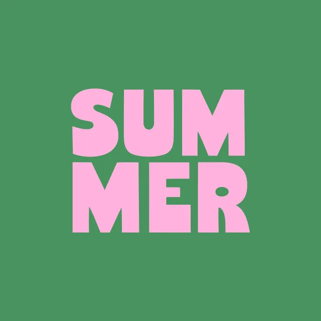 Kissen Summer pink & grün