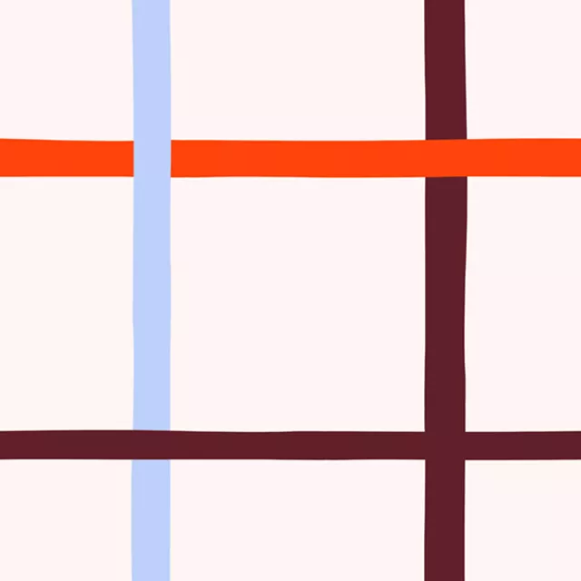 Kissen Karomuster Rot Blau Bordeaux