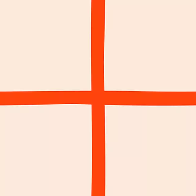 Tischdecke Grid Rot