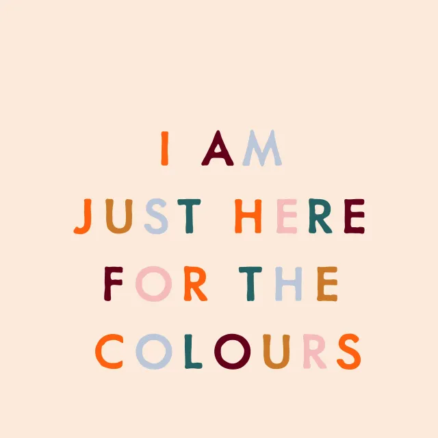 Bodenkissen Typo Herbst Farben