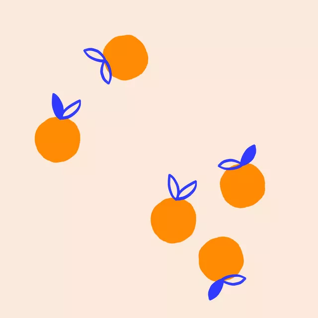 Tischdecke Orangen