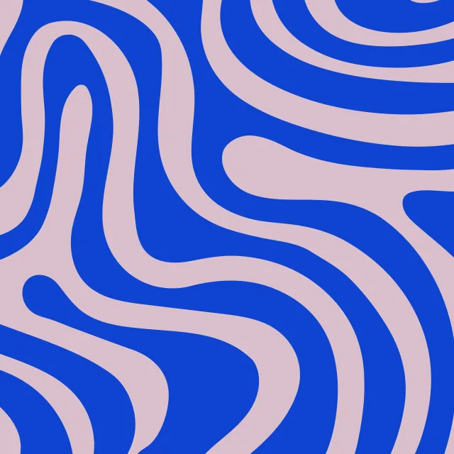 Kissen Swirl Blau