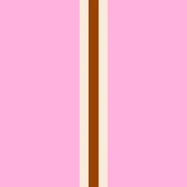 Kissen Streifen Rosa & Braun