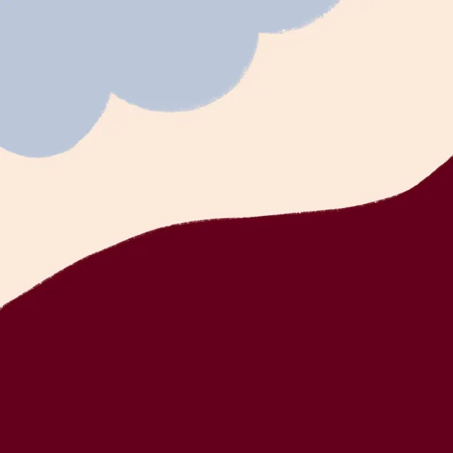 Bettwäsche Abstrakt Hellblau & Bordeaux