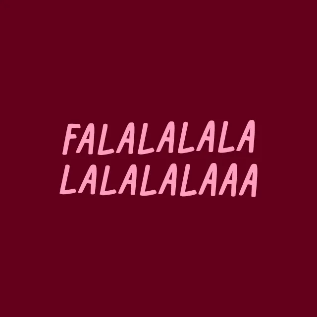 Tischset Typo "Falalalala"