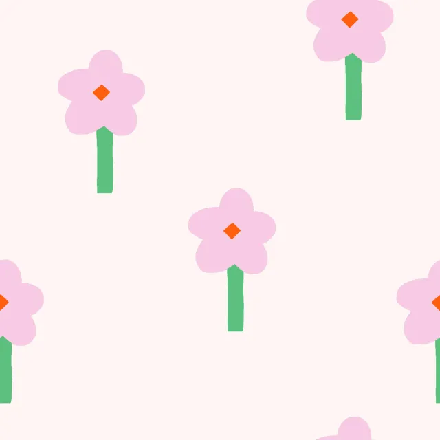Kissen Muster Blumen Frühling