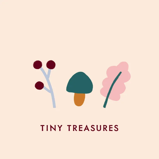 Kissen Pilz Blatt Zweig "Treasures"