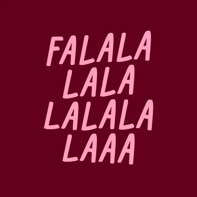 Servietten Typo "Falalalala"