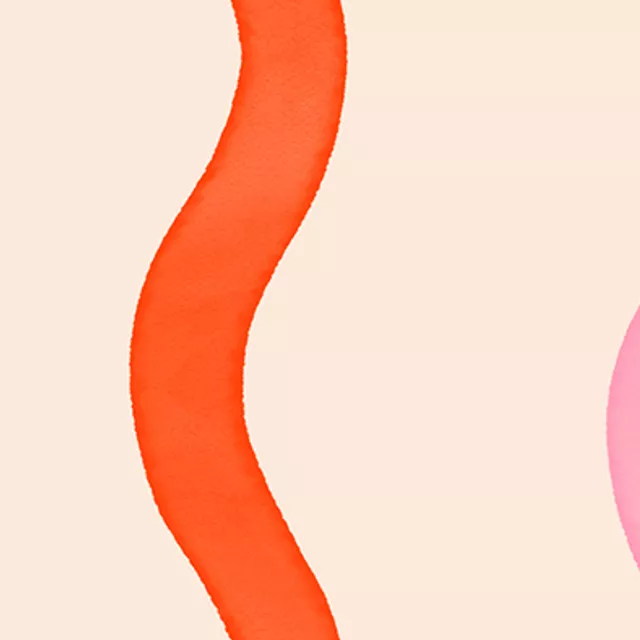 Wellen Rot & Pink