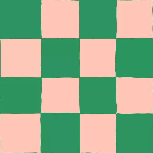 Sitzkissen Karo rosa & grün