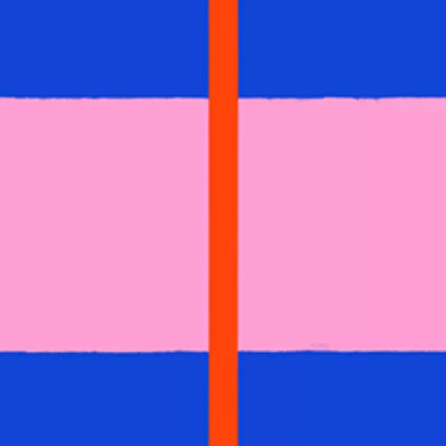 Grid Blau Pink & Rot