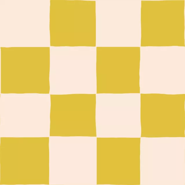 Karo gelb beige