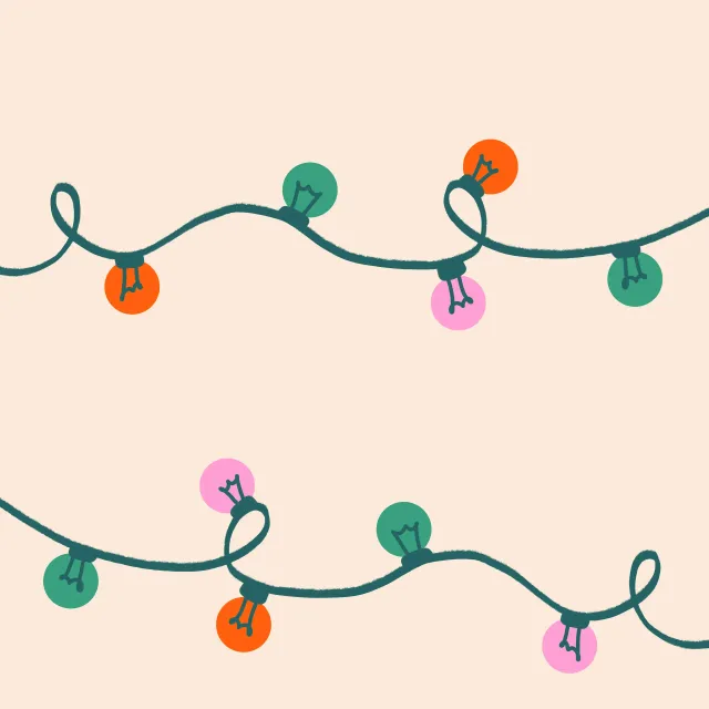Geschirrtücher Lichterkette Weihnachten