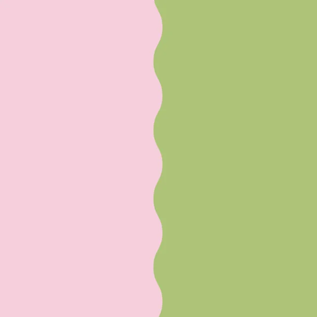 Tischläufer Colour Block Wave Rosa Grün