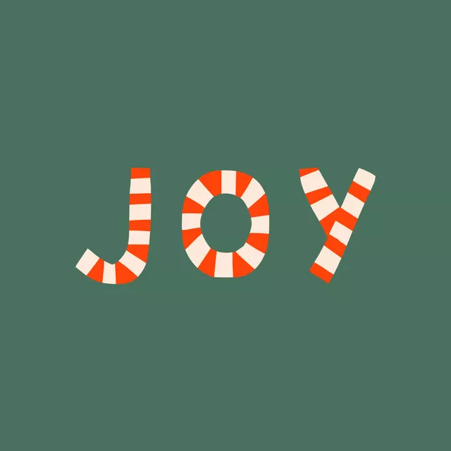 Kissen Zuckerstange JOY