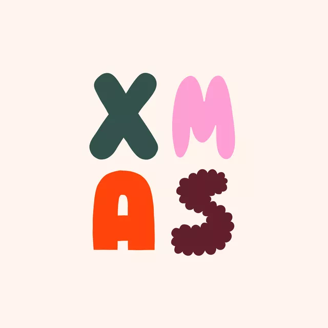 Kissen Typo XMAS