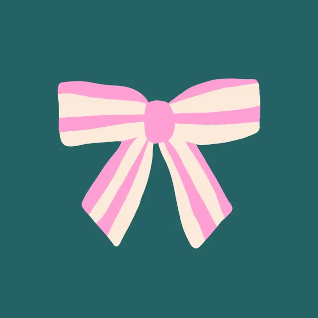 Geschirrtücher Schleife gestreift Pink & Grün