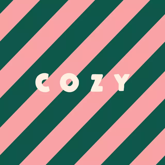 Kissen Cozy gestreift pink & grün