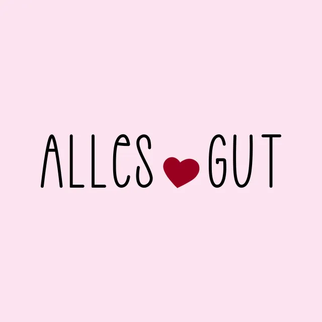 Kissen Alles Gut Herz Rosa